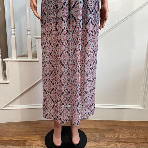 Lace chiffon patterned maxi dress - Picture 3 of 13